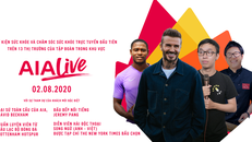 AIA Live sẽ được phát sóng trên kênh YouTube Sống khỏe của AIA vào Chủ nhật, ngày 2 tháng 8 với hơn 30 phiên độc đáo