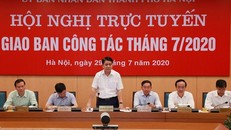 Ông Nguyễn Đức Chung - Chủ tịch UBND TP Hà Nội phát biểu chỉ đạo tại hội nghị