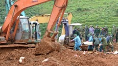 HIện trường vụ sạt lở khiến 22 chiến sĩ hi sinh