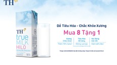 Sản phẩm TH true MILK HILO hiện đang triển khai chương trình khuyến mãi mua 8 tặng 1 đến hết ngày 30/04/2023