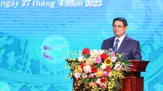 Thủ tướng Chính phủ Phạm Minh Chính phát biểu chỉ đạo trong lễ phát động Tháng Công nhân năm 2023 