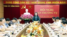Ban thường vụ Tỉnh ủy Vĩnh Phúc họp cho ý kiến về công tác cán bộ hôm 2/6