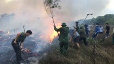 Quảng Trị cháy khoảng 30 ha rừng phòng hộ
