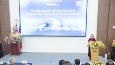 Phó Giáo sư, Tiến sỹ Trần Thị Minh Hòa, Phó Hiệu trưởng Trường Đại học Phenikaa phát biểu khai mạc Hội thảo