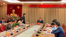 Bí thư Thành ủy Đinh Tiến Dũng - Trưởng ban Chỉ đạo Thành ủy về Phòng, chống tham nhũng, tiêu cực chủ trì phiên họp