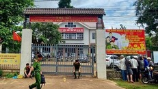 Trụ sở xã Ea Tiêu hôm xảy vụ việc