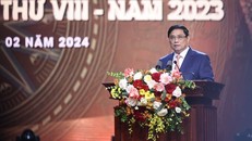 Thủ tướng Phạm Minh Chính nhấn mạnh, phải đặc biệt coi trọng và đẩy mạnh hơn nữa công tác xây dựng, chỉnh đốn Đảng toàn diện - Ảnh: VGP