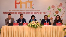 Quang cảnh buổi họp báo.