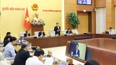 Chủ tịch Quốc hội Vương Đình Huệ phát biểu khai mạc. Ảnh: Nhan Sáng-TTXVN