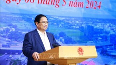 Thủ tướng Phạm Minh Chính, Trưởng Ban Chỉ đạo Nhà nước các công trình, dự án quan trọng quốc gia, trọng điểm ngành giao thông vận tải chủ trì phiên họp. Ảnh: Dương Giang-TTXVN 