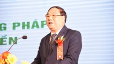 Thầy thuốc nhân dân, PGS.TS Đậu Xuân Cảnh - Chủ tịch Hội Đông y Việt Nam phát biểu tại Hội thảo. 