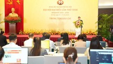 Đồng chí Lê Trung Kiên, Thành ủy viên, Phó trưởng ban Tổ chức Thành ủy Hà Nội công bố Quyết định số 9499-QĐ/TU, Trung tâm Báo chí phục vụ Đại hội XVIII Đảng bộ TP Hà Nội gồm 18 đồng chí 