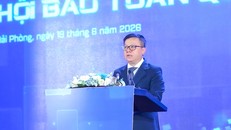 Ông Lê Quốc Minh, Ủy viên Trung ương Đảng, Phó Trưởng Ban Tuyên giáo và Dân vận Trung ương, Tổng Biên tập Báo Nhân Dân, Chủ tịch Hội Nhà báo Việt Nam phát biểu tại Hội báo toàn quốc 2026.