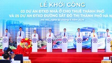 Hà Nội đồng loạt khởi công 5 tuyến đường sắt, 3 dự án nhà ở cho thuê