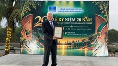 Ông Phan Hữu Lợi, Giám đốc Trung tâm UNESCO Văn hóa doanh nghiệp tại Lễ kỉ niệm 20 năm thành lập Trung tâm.