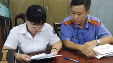 Bà Đào bị tống đạt lệnh bắt sáng nay. Ảnh: Q.T