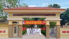 Trường THPT Diễn Châu 2, nơi xảy ra sự việc.