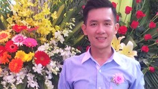 Thầy giáo Trần Thái Châu trong ngày kỷ niệm Nhà giáo Việt Nam 20/11 vừa qua. 