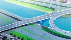  Phối cảnh 2 nhánh nối cầu Nguyễn Văn Cừ với đại lộ Võ Văn Kiệt. 