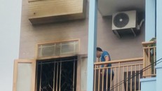 Căn phòng xảy ra vụ cháy nổ nằm trên lầu 4 căn nhà 5 tầng. Ảnh: Sơn Hòa