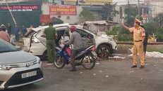 Hiện trường vụ tai nạn tàu hỏa ở Hà Nội làm 5 người chết hồi tháng 10.