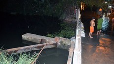  Nắp cống Cán Dù hiện đã được lắp lại. Ảnh: Sơn Hòa