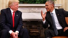  Tổng thống Barack Obama (phải) và Tổng thống đắc cử Donald Trump. Ảnh: AAP.