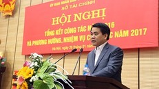 Ông Nguyễn Đức Chung, Chủ tịch UBND Hà Nội phát biểu tại hội nghị. Ảnh: Bảo Lâm.