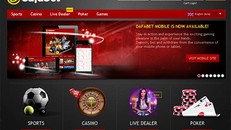 Giao diện của web Dafabet. 