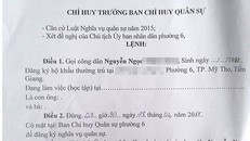 Gọi phụ nữ đang bệnh nặng đăng ký nghĩa vụ quân sự