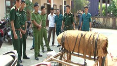 Quả bom bị nhà chức trách thu giữ khi được người dân chở đi bán. 