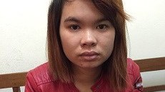 “Nữ quái” Chi tại cơ quan điều tra. Ảnh: TL