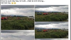 Tài khoản cá nhân đăng thông tin thất thiệt trên mạng xã hội về máy bay rơi ở Nội Bài.