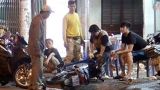  Hiện trường sau vụ đánh nhau. Ảnh: Tin Tin.