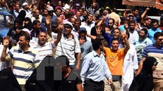 Biểu tình ủng hộ Tổng thống bị phế truất Mohamed Morsi ở Cairo. (Nguồn: THX/TTXVN)