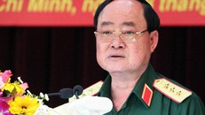 Thượng tướng Trần Đơn phát biểu tại hội nghị. Ảnh: Hữu Công.