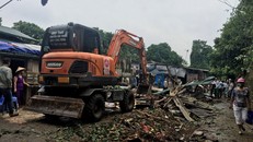 Khu vực ngôi nhà bị cưỡng chế trên đất dự án KĐT.