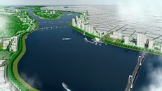 Phối cảnh quy hoạch hai bên bờ sông Trà Khúc. Ảnh: UBND Quảng Ngãi.