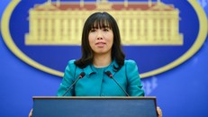 Người phát ngôn Bộ Ngoại giao Lê Thị Thu Hằng. Ảnh: Tiến Tuấn.
