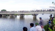 Hiện trường vụ nhảy cầu. Ảnh: P.H.