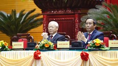  Tổng Bí thư Nguyễn Phú Trọng dự và phát biểu chỉ đạo Hội nghị. Ảnh: VGP/Nhật Bắc