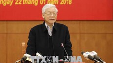 Tổng bí thư Nguyễn Phú Trọng, Trưởng Ban chỉ đạo Trung ương về phòng, chống tham nhũng chủ trì phiên họp