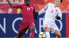 Việt Nam đánh bại Qatar, lần đầu tiên lọt vào chung kết một giải châu Á. Ảnh: AFC.