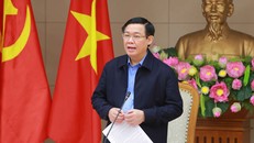 Phó Thủ tướng Vương Đình Huệ phát biểu tại phiên họp. Ảnh: VGP/Thành Chung