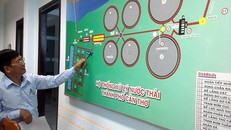 Sơ đồ nhà máy xử lý nước thải TP Cần Thơ. 