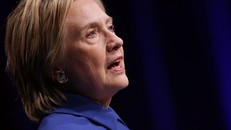 Bà Clinton không nhắc đến ông Trump trong buổi nói chuyện.