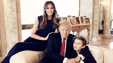 Melania Trump, phu nhân của Tổng thống đắc cử Donald Trump cùng cậu con trai út Barron Trump. Ảnh: People