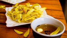 Mứt dừa thành phẩm. 