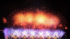 Một màn trình diễn tại Lễ hội pháo hoa quốc tế Đà Nẵng năm 2015. 