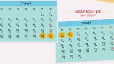 Kỳ nghỉ 30/4-1/5 kéo dài 4 ngày. 